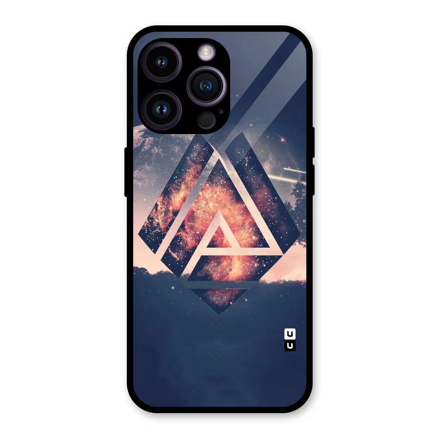 Moon Abstract Glass Back Case for iPhone 14 Pro Max