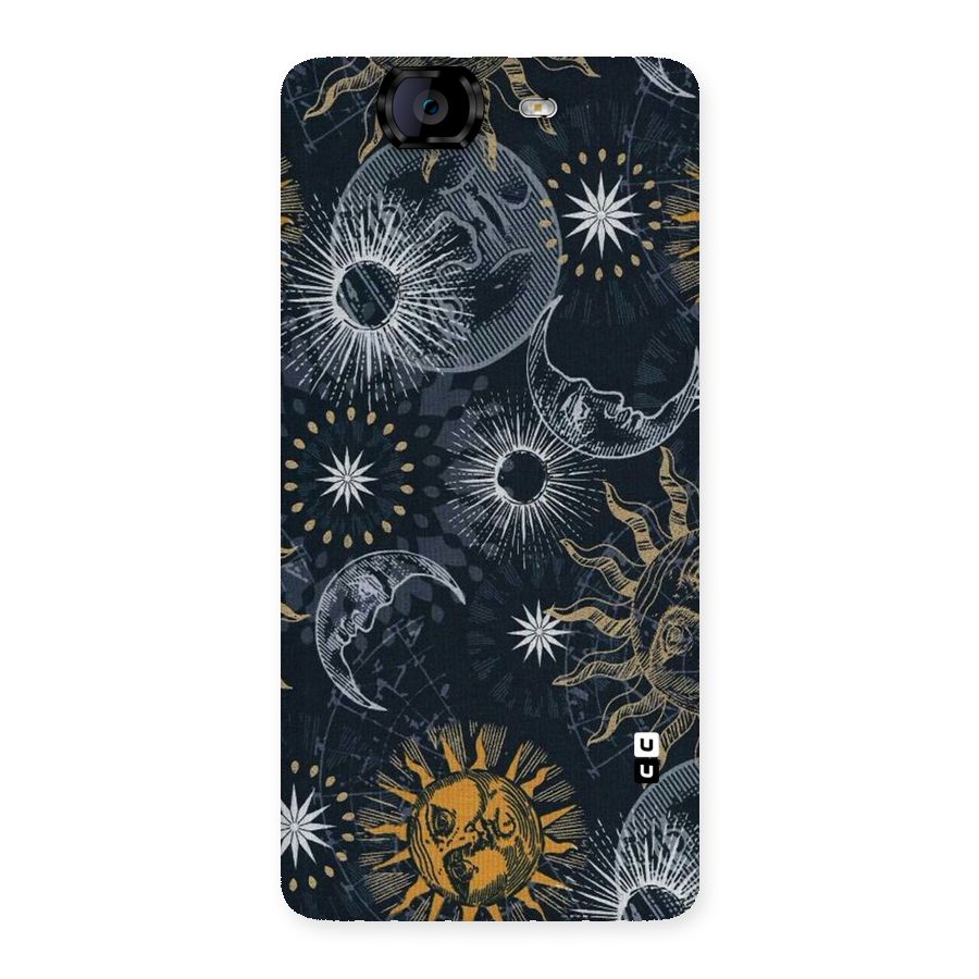 Moon And Sun Back Case for Canvas Knight A350