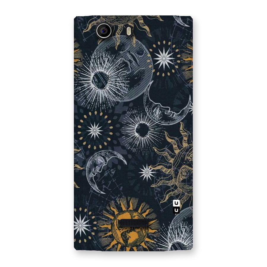 Moon And Sun Back Case for Canvas Nitro 2 E311