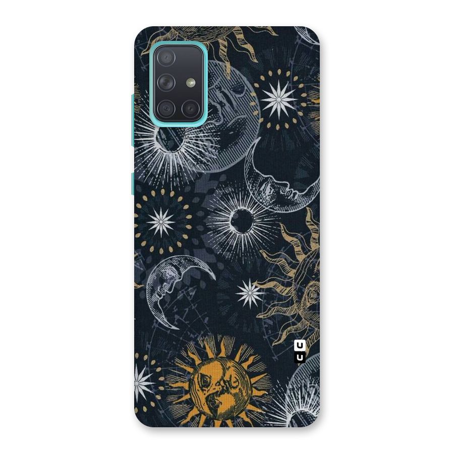 Moon And Sun Back Case for Galaxy A71