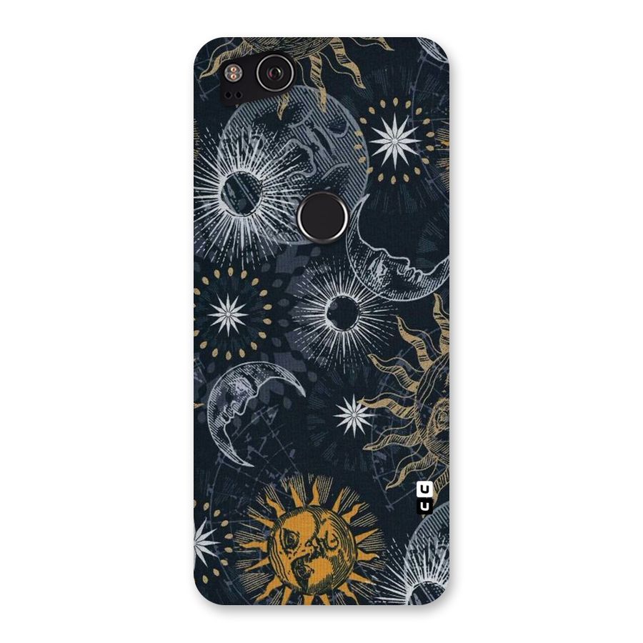 Moon And Sun Back Case for Google Pixel 2