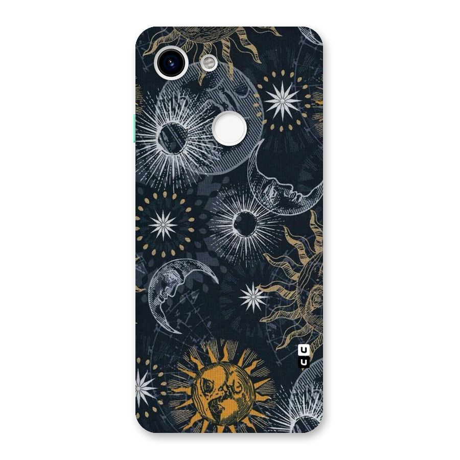 Moon And Sun Back Case for Google Pixel 3