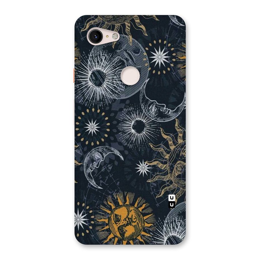 Moon And Sun Back Case for Google Pixel 3 XL