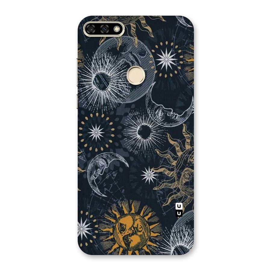 Moon And Sun Back Case for Honor 7A