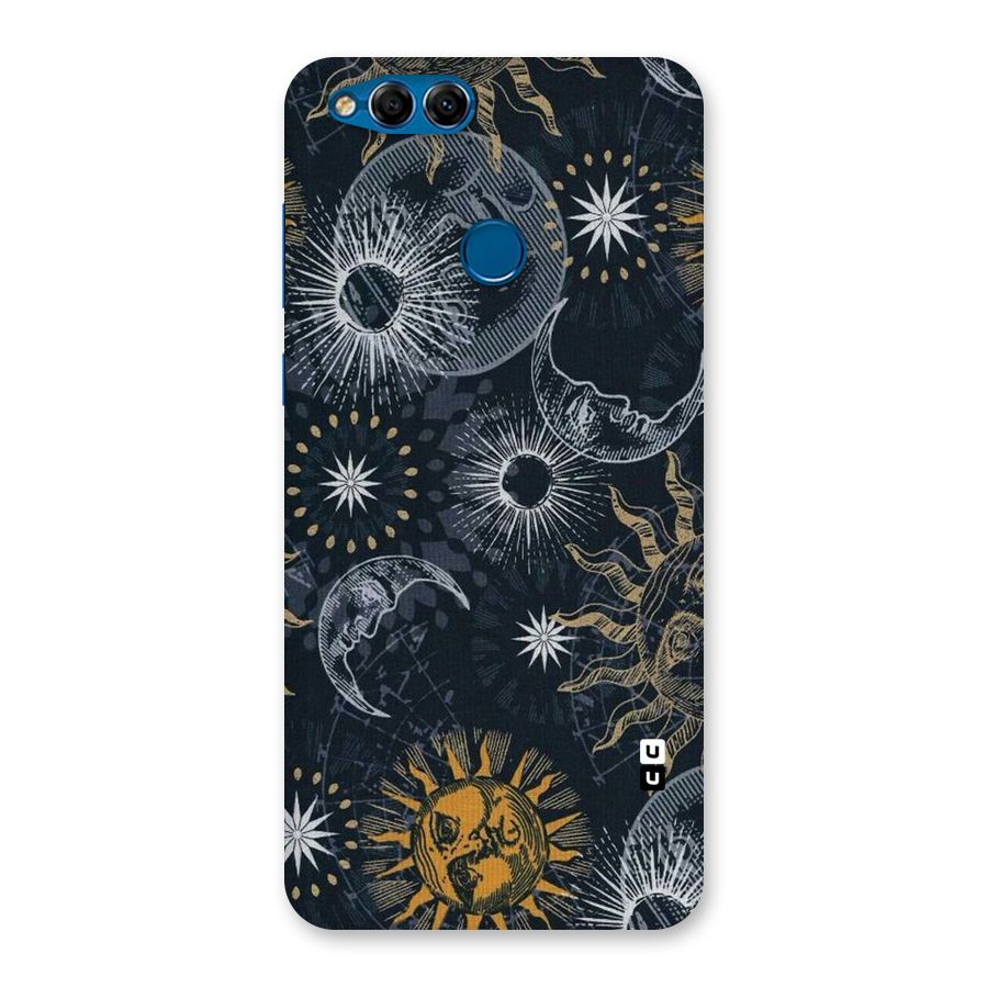 Moon And Sun Back Case for Honor 7X