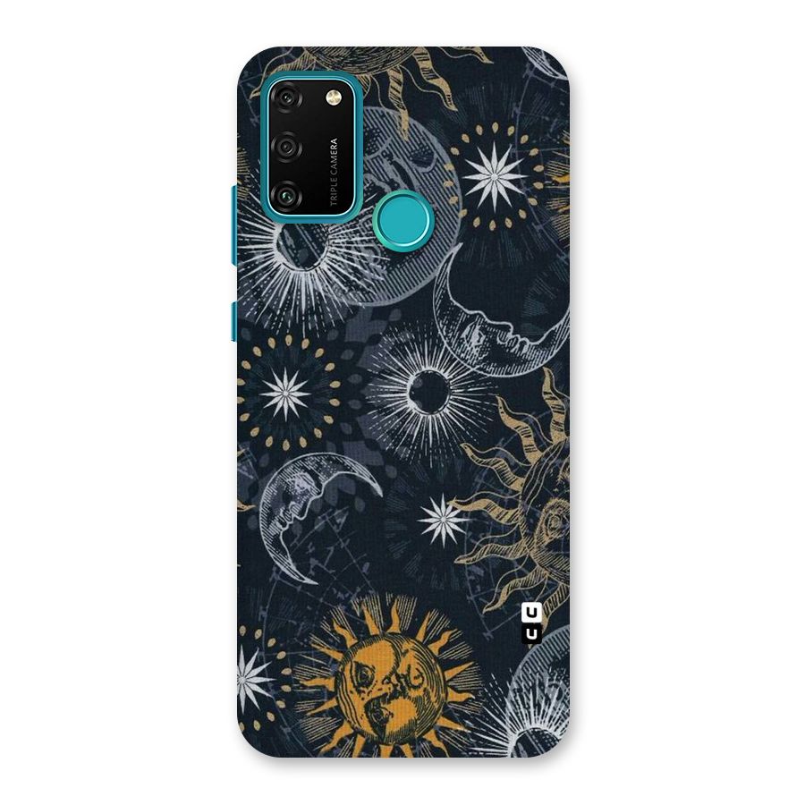 Moon And Sun Back Case for Honor 9A