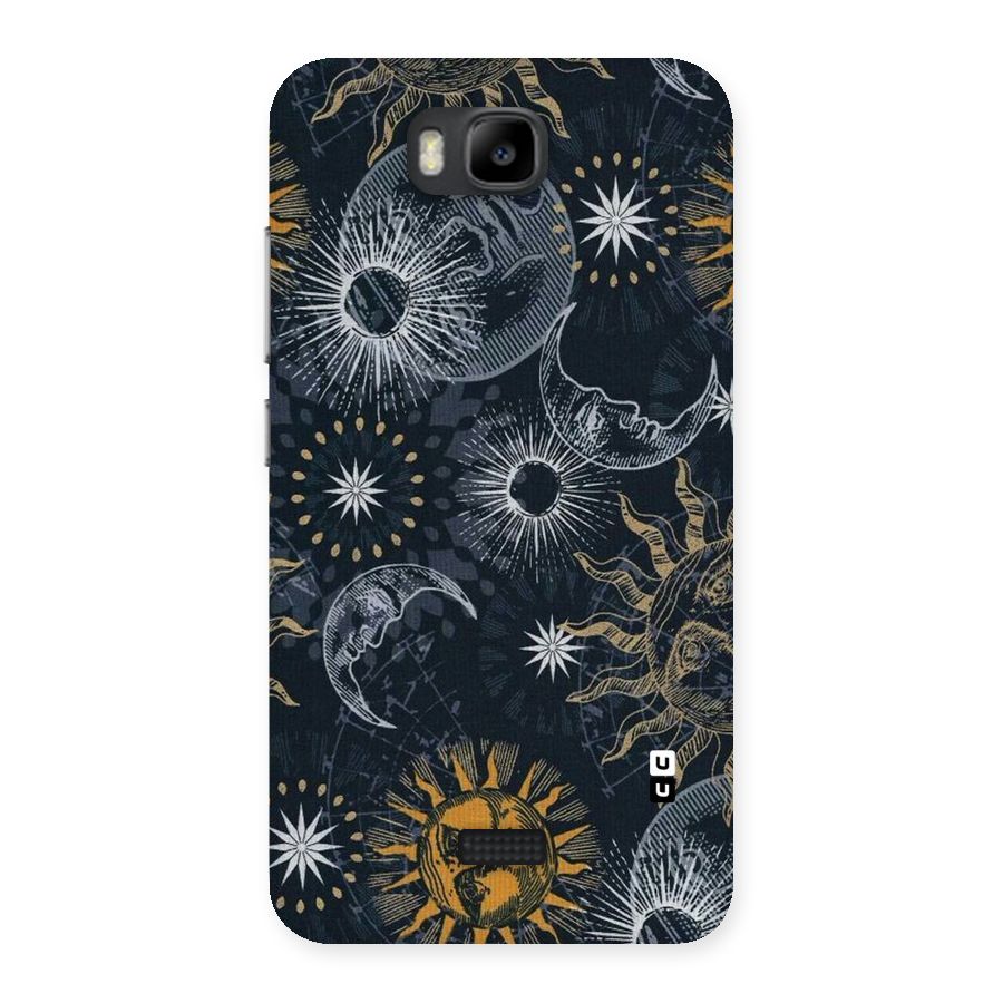 Moon And Sun Back Case for Honor Bee