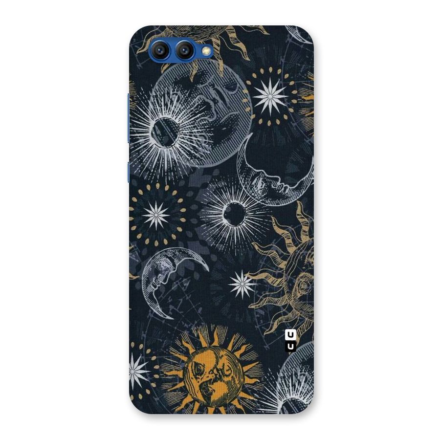 Moon And Sun Back Case for Honor View 10
