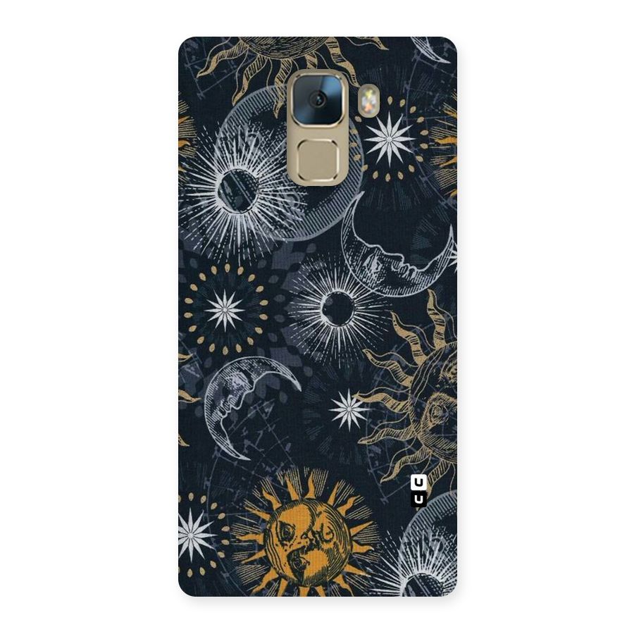 Moon And Sun Back Case for Huawei Honor 7