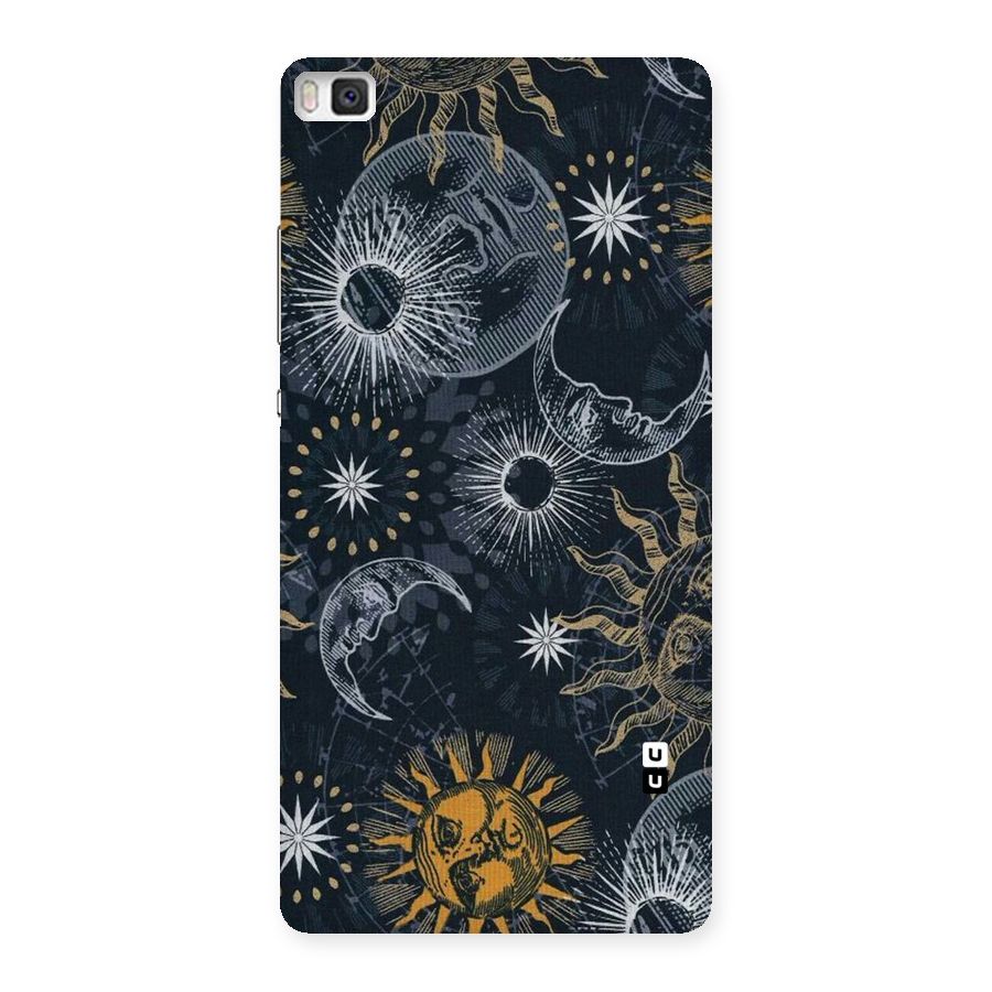 Moon And Sun Back Case for Huawei P8