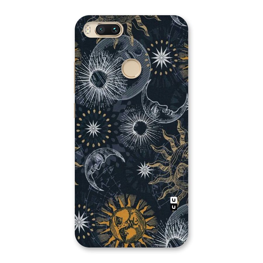 Moon And Sun Back Case for Mi A1