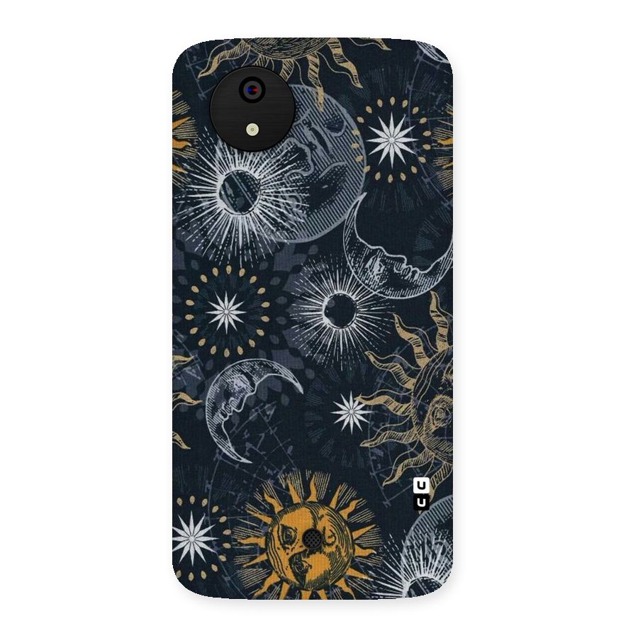 Moon And Sun Back Case for Micromax Canvas A1