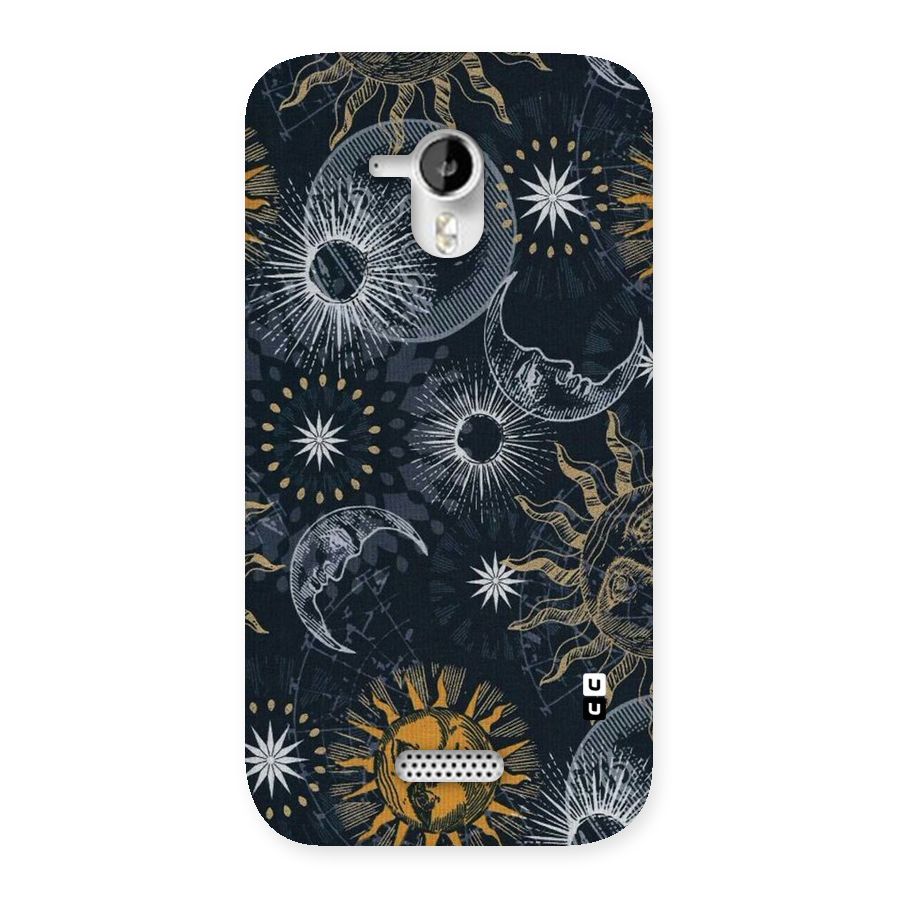 Moon And Sun Back Case for Micromax Canvas HD A116