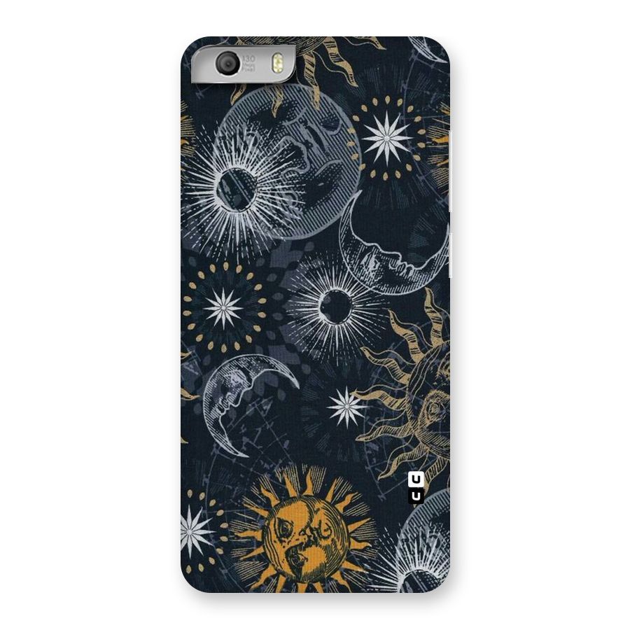 Moon And Sun Back Case for Micromax Canvas Knight 2
