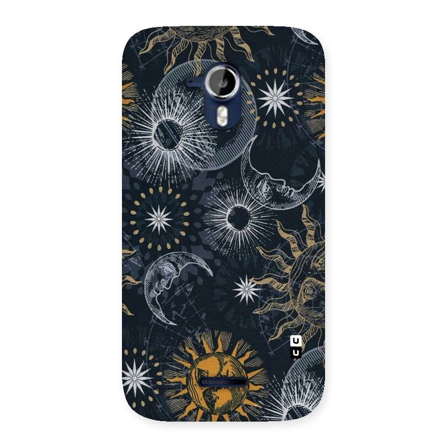 Moon And Sun Back Case for Micromax Canvas Magnus A117