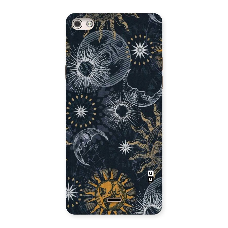 Moon And Sun Back Case for Micromax Canvas Silver 5