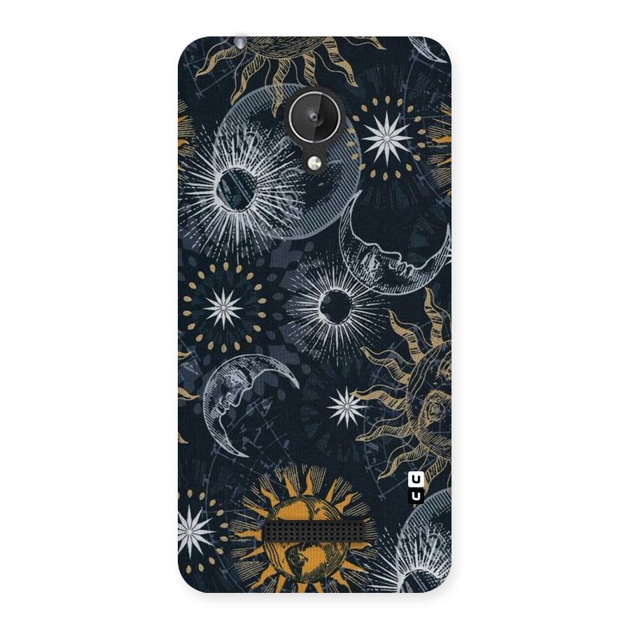 Moon And Sun Back Case for Micromax Canvas Spark Q380