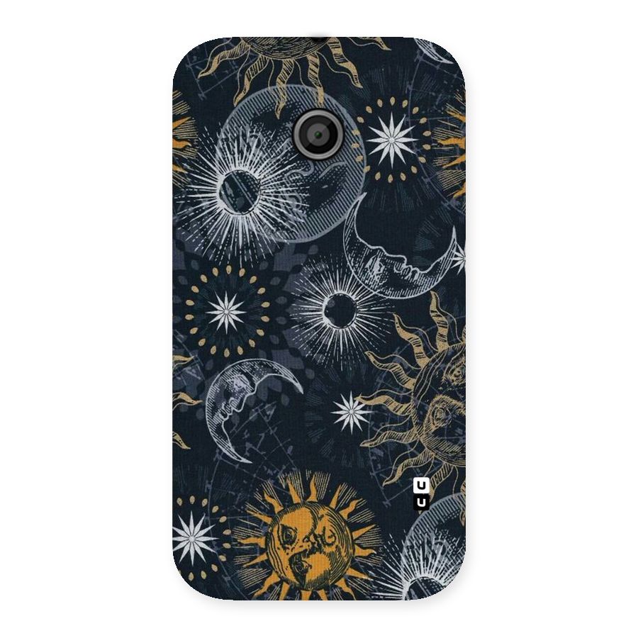 Moon And Sun Back Case for Moto E