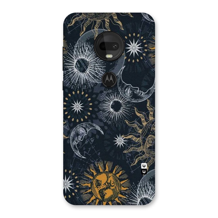Moon And Sun Back Case for Moto G7