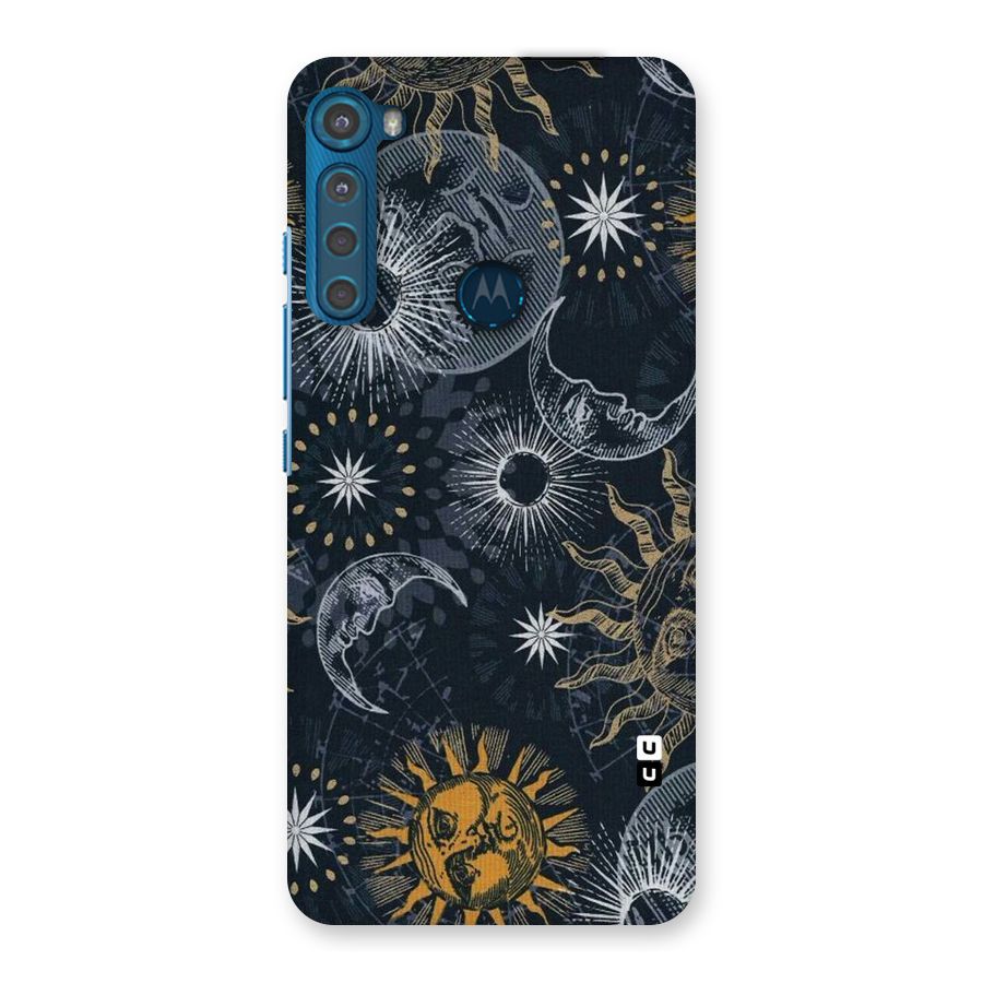 Moon And Sun Back Case for Motorola One Fusion Plus