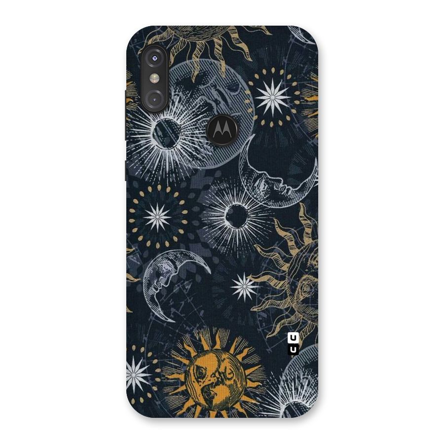 Moon And Sun Back Case for Motorola One Power