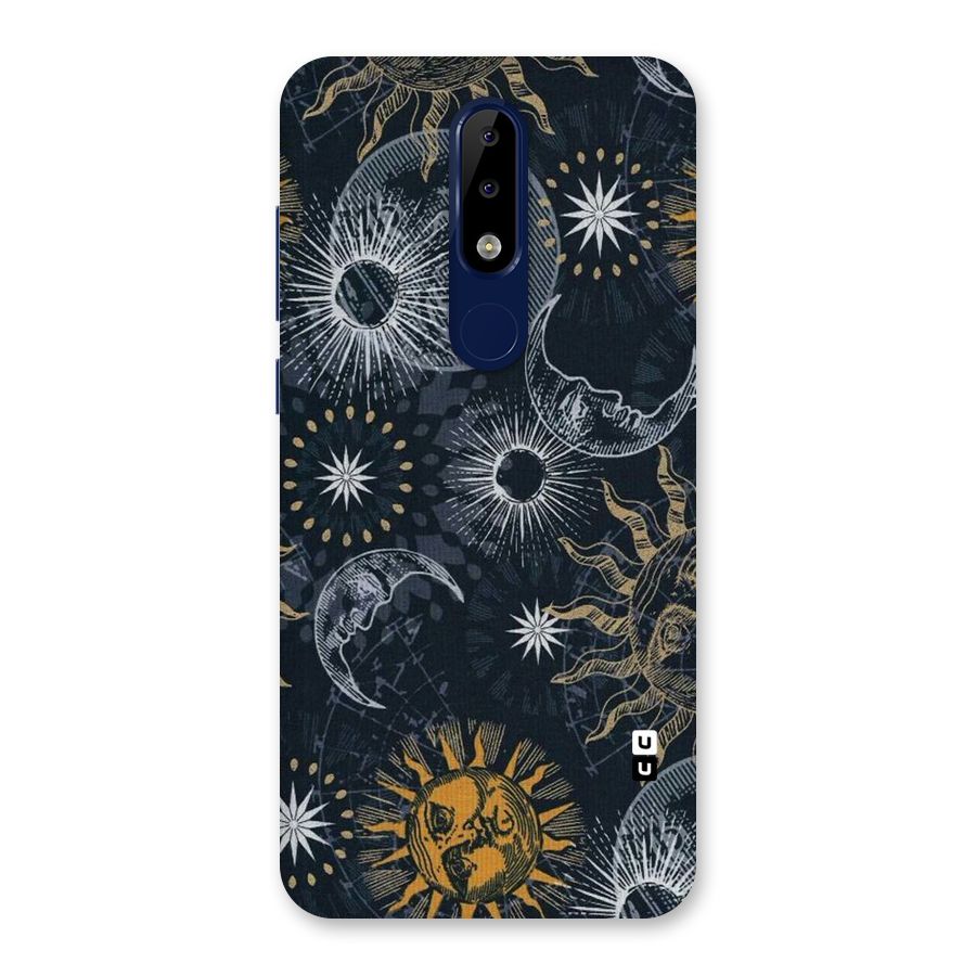 Moon And Sun Back Case for Nokia 5.1 Plus
