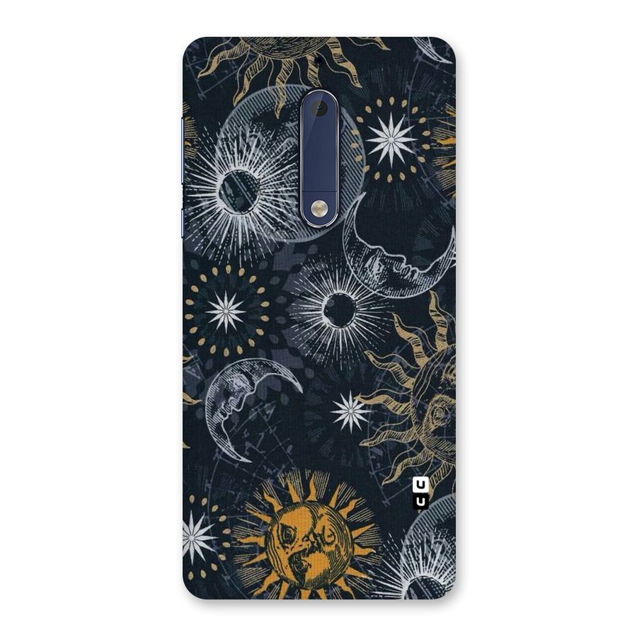 Moon And Sun Back Case for Nokia 5