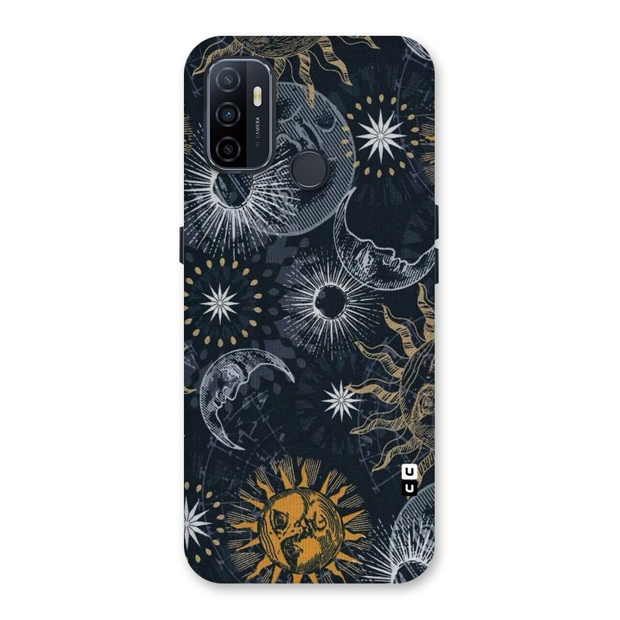 Moon And Sun Back Case for Oppo A32