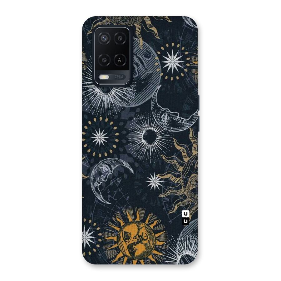 Moon And Sun Back Case for Oppo A54