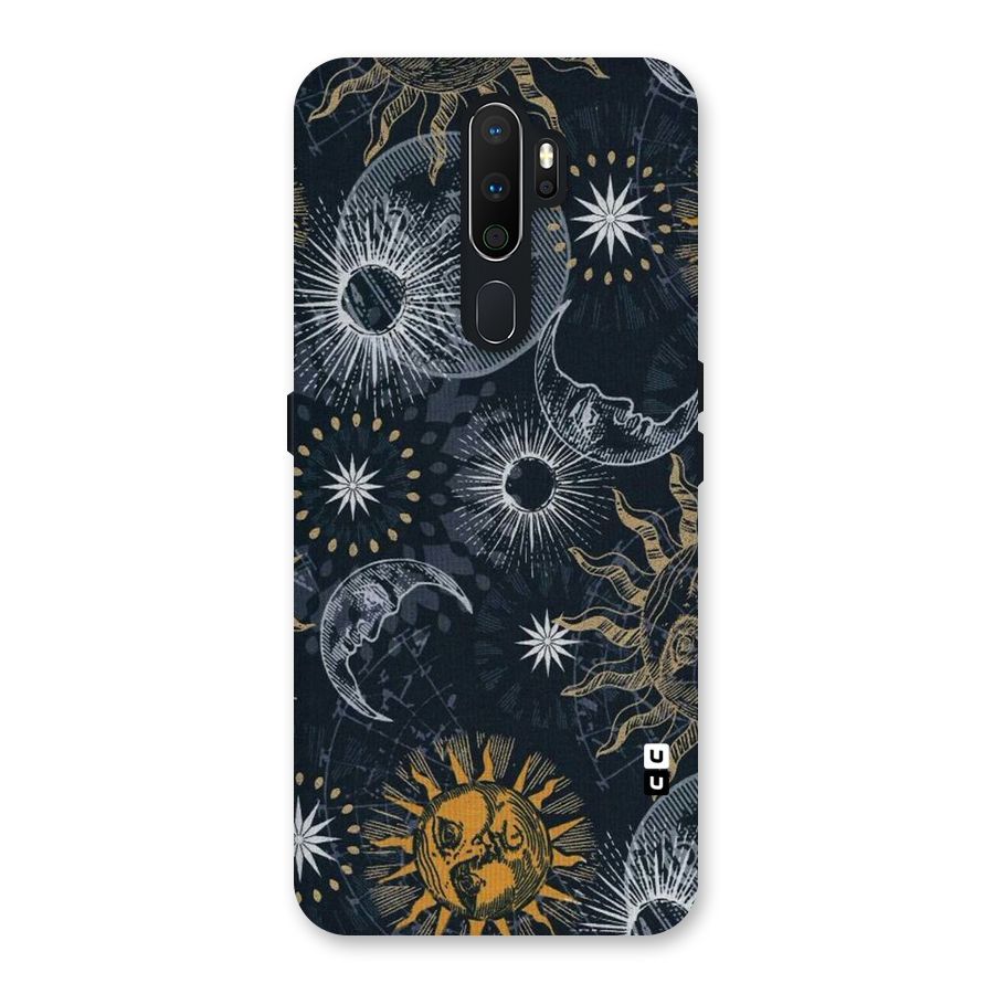 Moon And Sun Back Case for Oppo A5 (2020)