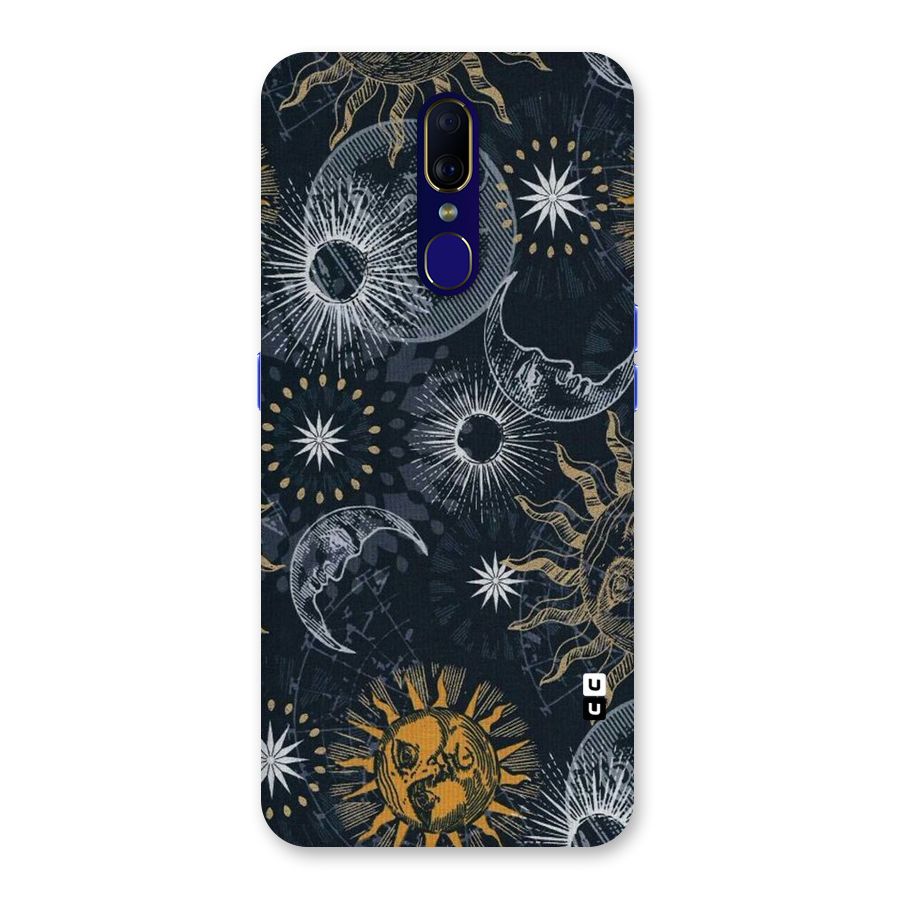 Moon And Sun Back Case for Oppo A9