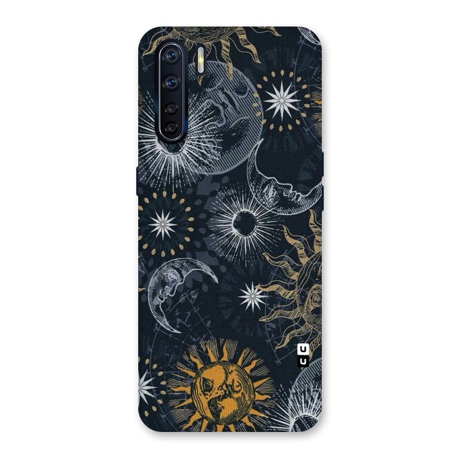 Moon And Sun Back Case for Oppo F15