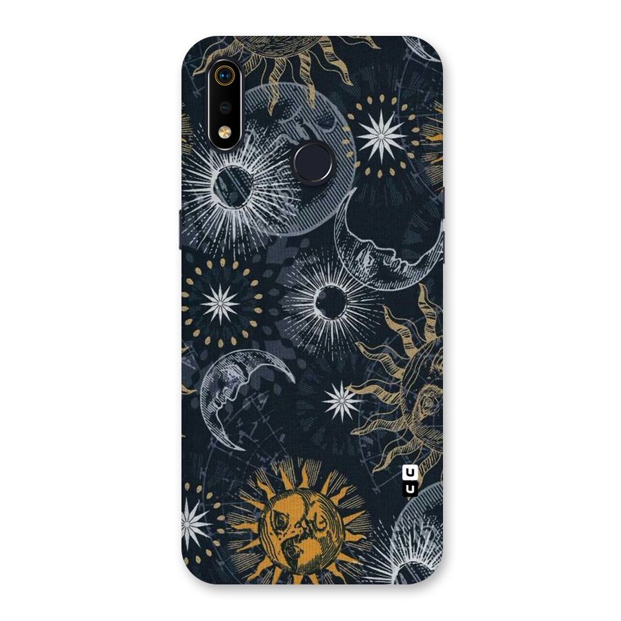 Moon And Sun Back Case for Realme 3i