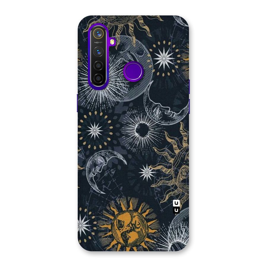 Moon And Sun Back Case for Realme 5 Pro