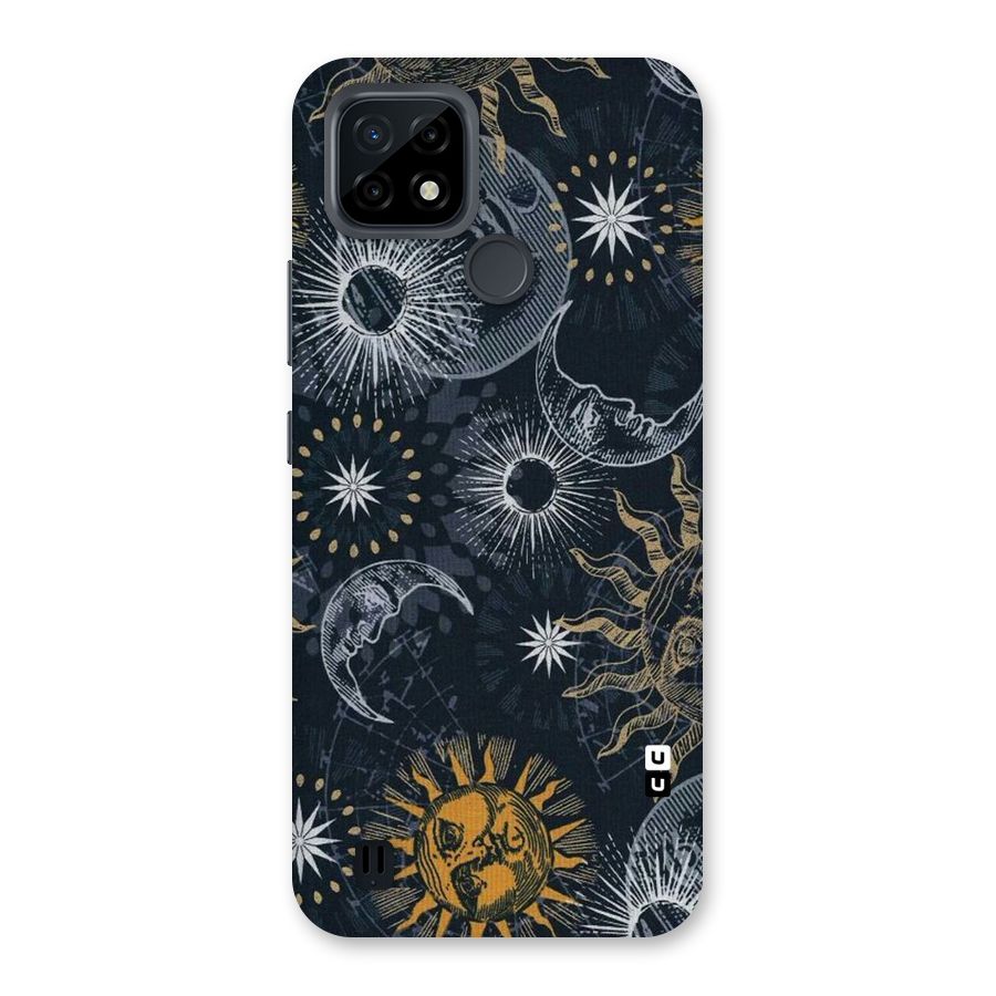 Moon And Sun Back Case for Realme C21