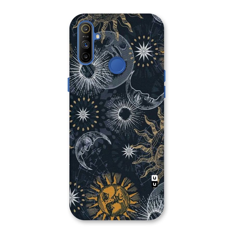 Moon And Sun Back Case for Realme Narzo 10A