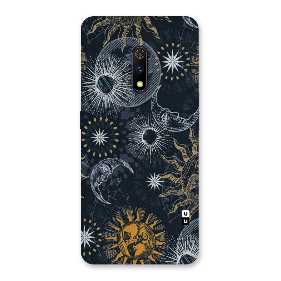 Moon And Sun Back Case for Realme X