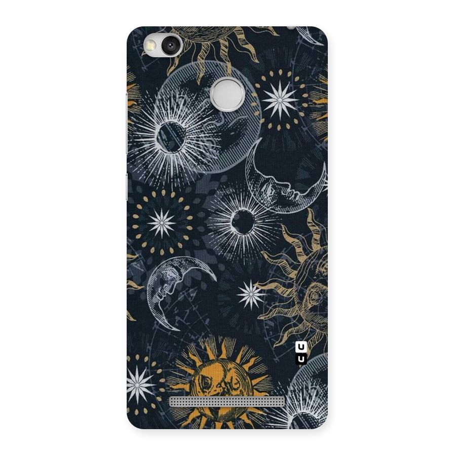 Moon And Sun Back Case for Redmi 3S Prime