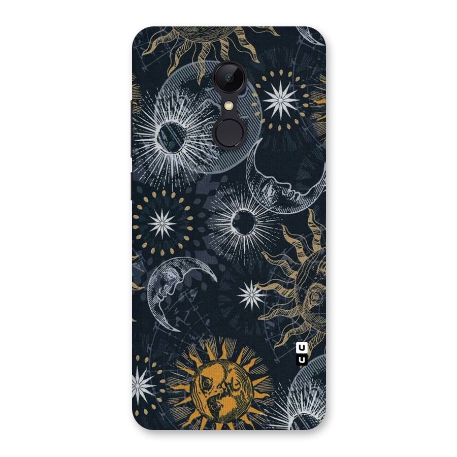 Moon And Sun Back Case for Redmi 5