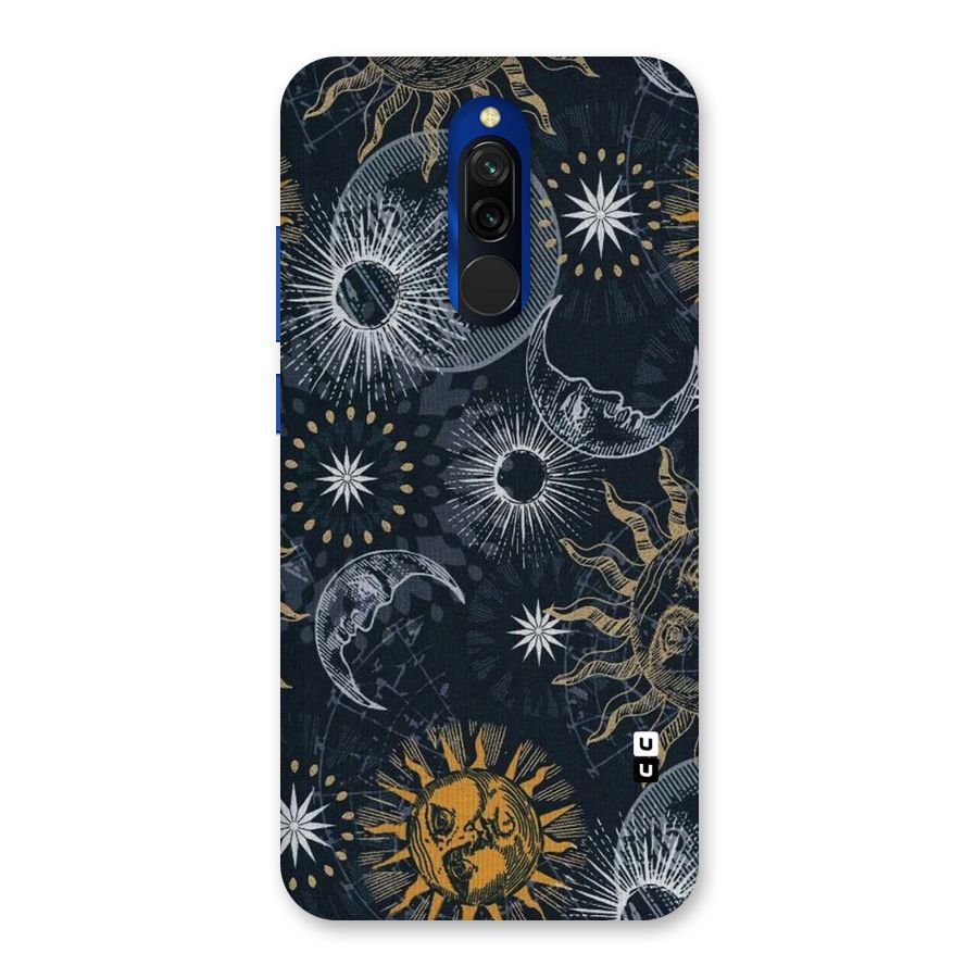 Moon And Sun Back Case for Redmi 8