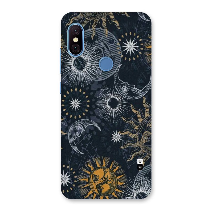 Moon And Sun Back Case for Redmi Note 6 Pro