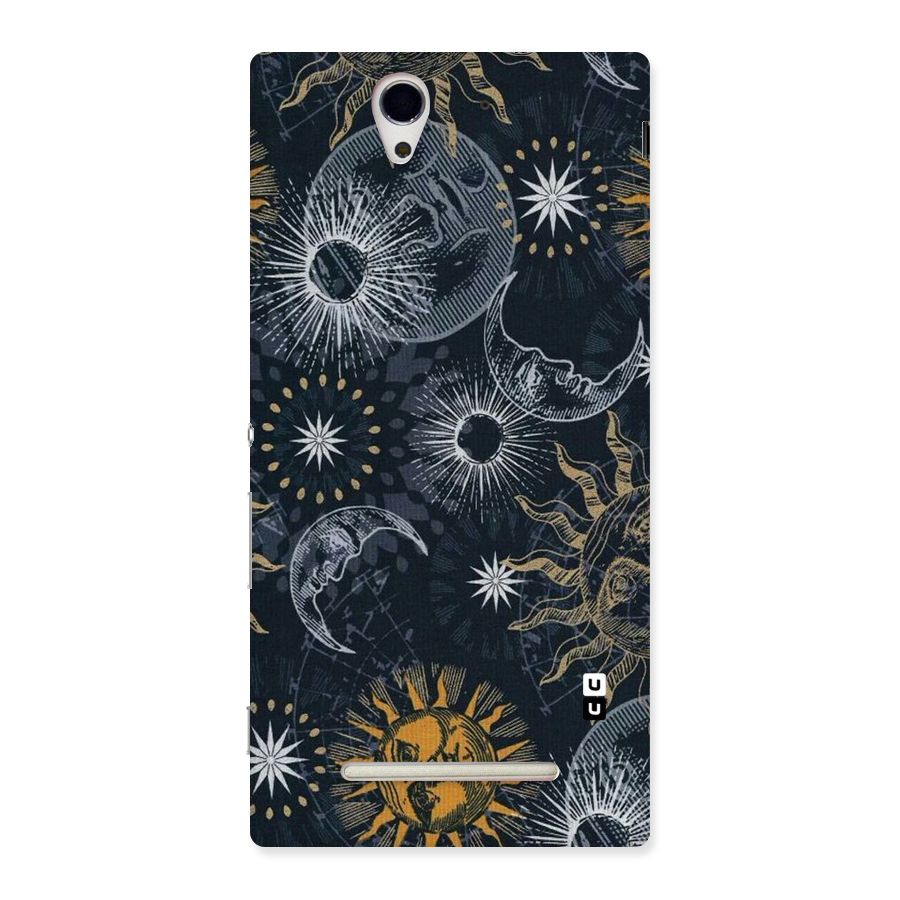 Moon And Sun Back Case for Sony Xperia C3