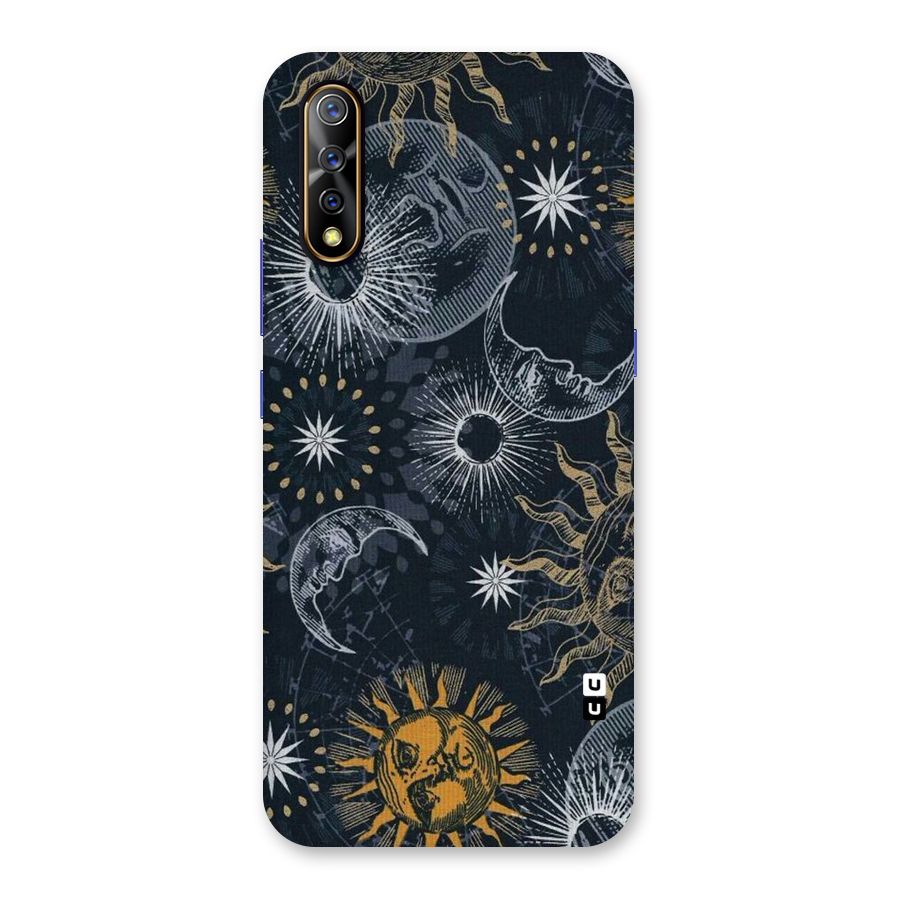 Moon And Sun Back Case for Vivo S1