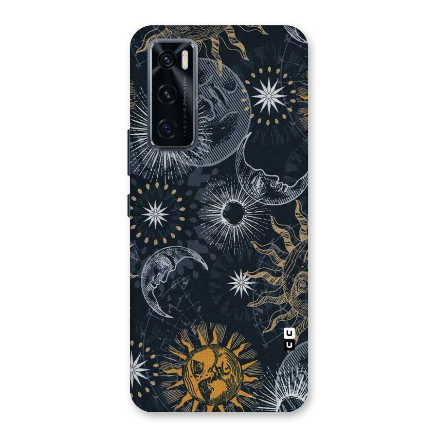 Moon And Sun Back Case for Vivo V20 SE