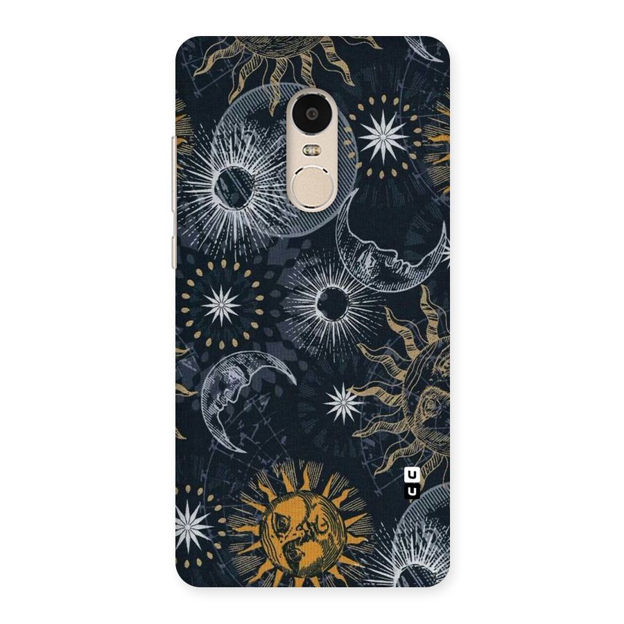 Moon And Sun Back Case for Xiaomi Redmi Note 4