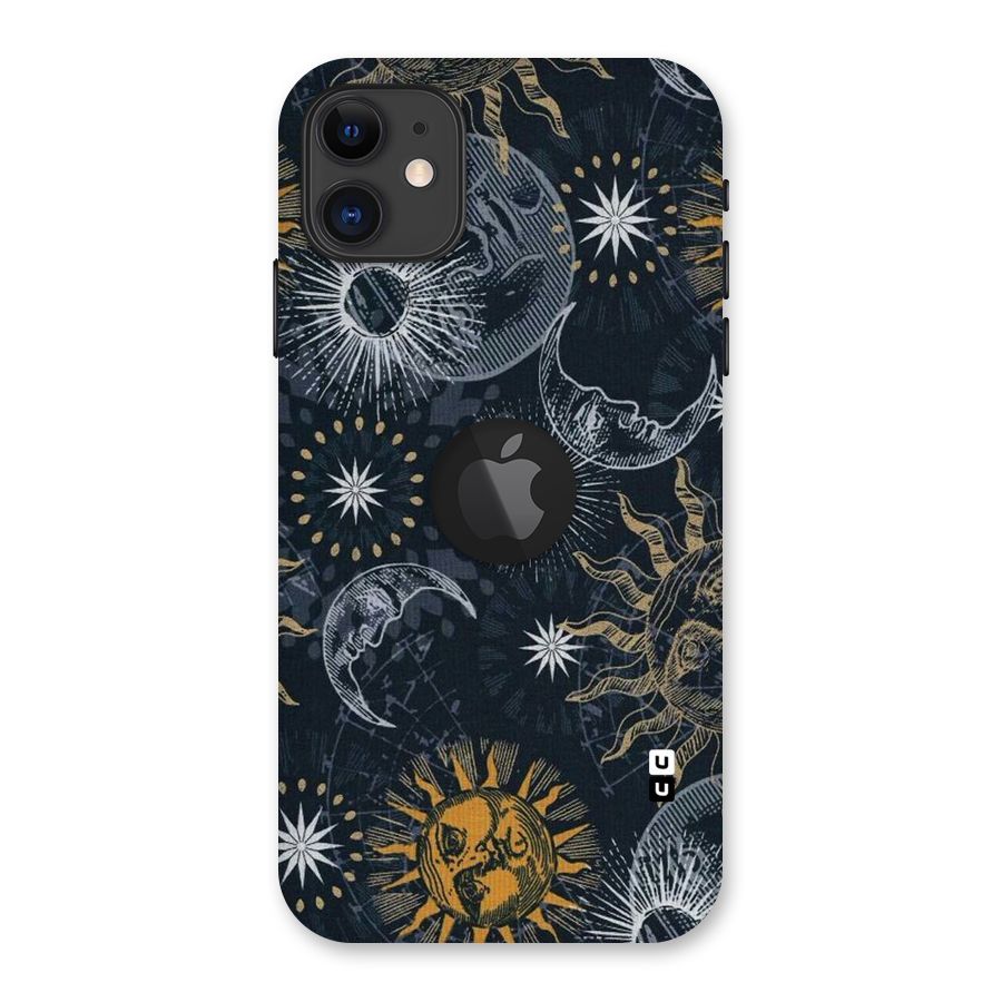 Moon And Sun Back Case for iPhone 11 Logo Cut