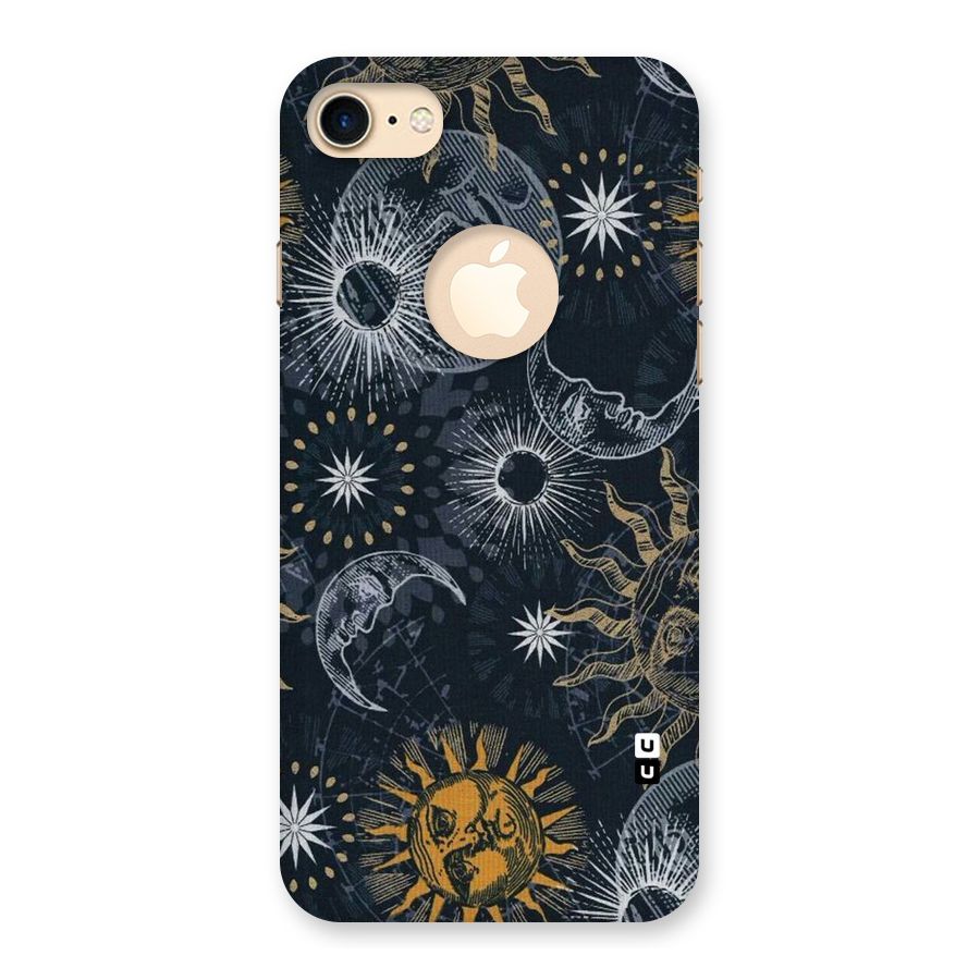 Moon And Sun Back Case for iPhone 7 Logo Cut