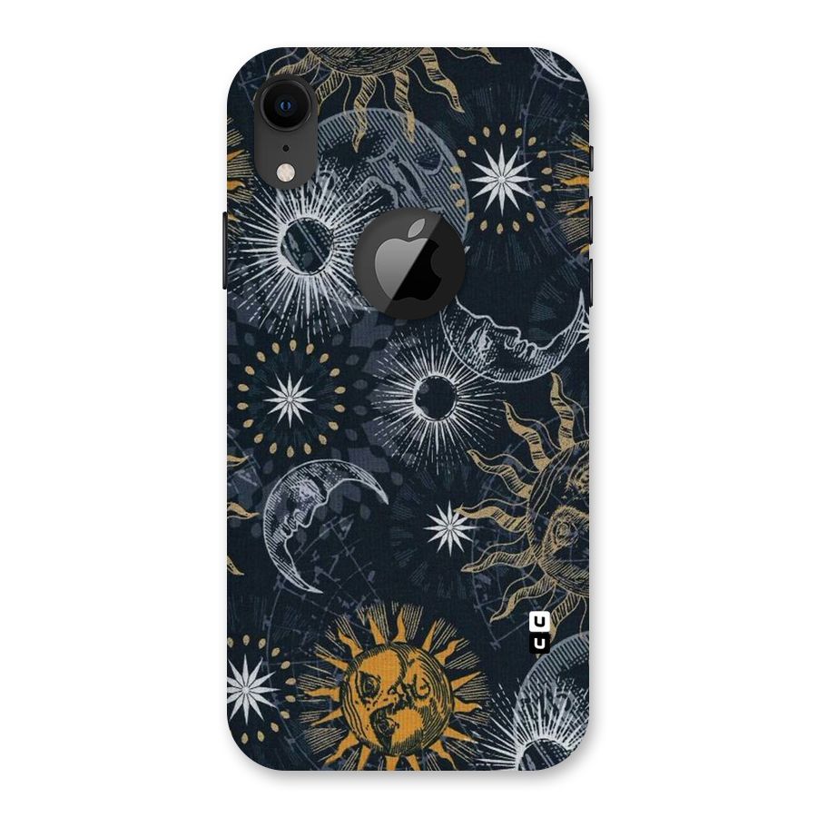 Moon And Sun Back Case for iPhone XR Logo Cut