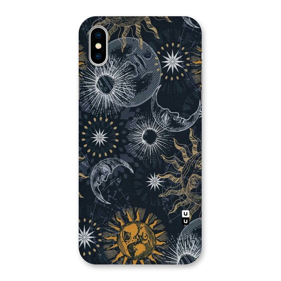 Moon And Sun Back Case for iPhone XS
