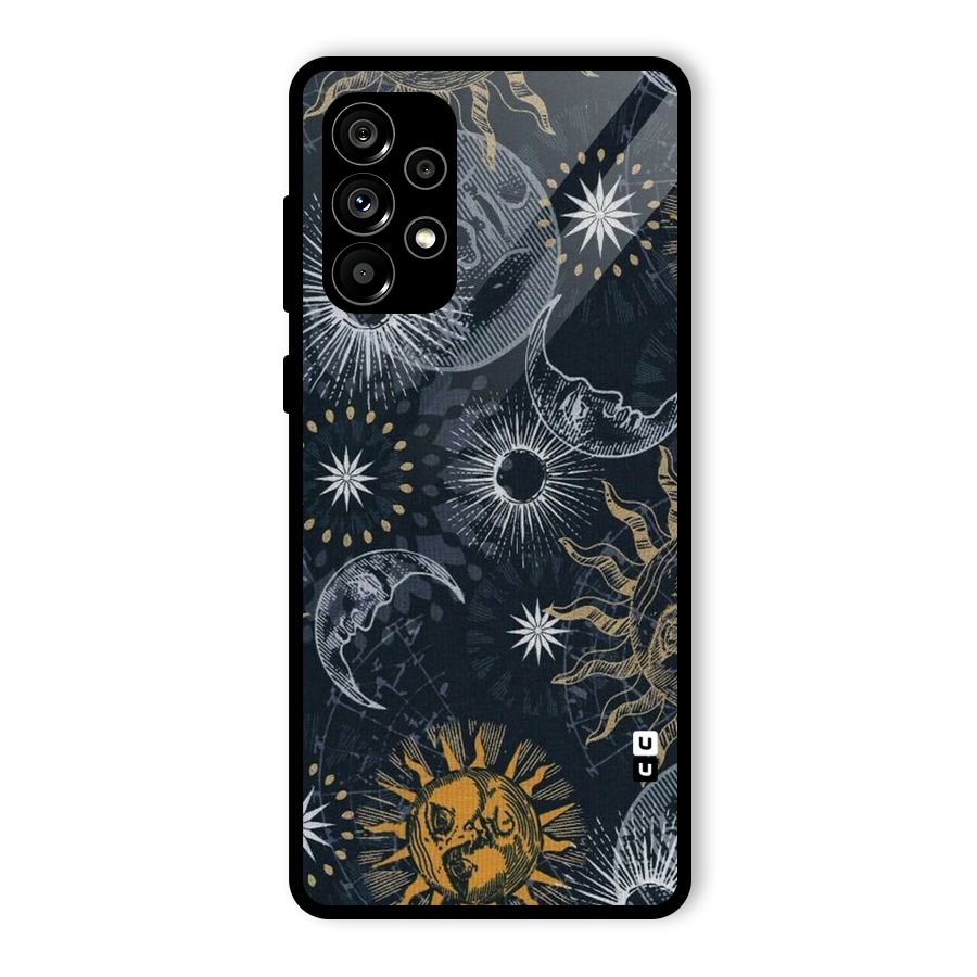 Moon And Sun Glass Back Case for Galaxy A73 5G